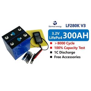 LF280K V3 8000 ciclos Lifepo4 celda 3,2 V 280Ah 304Ah 340Ah batería de iones de litio DIY 12V 24V 48V sistema de almacenamiento de energía <span class=keywords><strong>Solar</strong></span> - Product Image 1