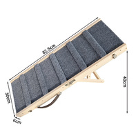 Rampe pliable en bois pour chien et chat, antidérapante, réglable, portable, pour lit, canapé, voiture