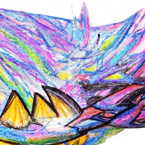 IW Comics - Obra de Arte Contemporánea Enmarcada a Mano 'A Flight Infinite Paradise', Técnica de Lienzo Hecha a Mano para Decoración del Hogar - Product Image 1