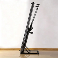 SVD-R21 Modèle Elite Reformer Pilates en aluminium à rail complet et base plate, avec 5 ressorts allemands et accessoires