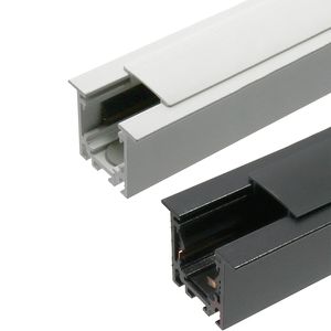 Binario magnetico da incasso di 2 metri, 16W, colore bianco - ideale per illuminazione decorativa e funzionale negli spazi - Product Image 1