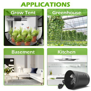 Precio de fábrica, ventilador de escape de alta calidad, ventilador de conducto en línea de plástico, ventilador de conducto en línea de 4 pulgadas, alta eficiencia, venta al por mayor - Product Image 2