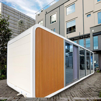 Maison capsule de luxe en acier antisismique de 40 pieds pour hôtels, villas, écoles et centres commerciaux