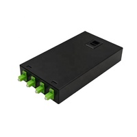 Boîtier de terminaison de fibre optique monomode LC APC à 4 cœurs, unité murale de bureau pour infrastructure de communication optique intérieure