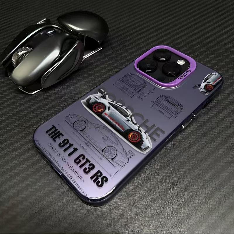 Color silver shell-purple-sports car super run