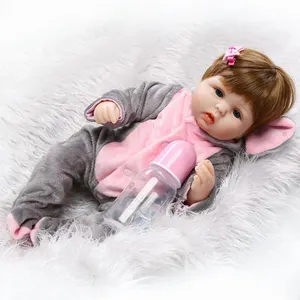 Trẻ sơ sinh bé tái sinh Búp bê đồ chơi cho trẻ em Alive lifelike handmade đầy đủ cơ thể Silicone búp bê