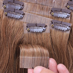Jasmine hair Top Quality Clip Ins Remy Human Hair Extensions European <b>Russian</b> Natural Clip in Hair Extensions 100% human Hair - Product Image 3
