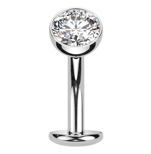 <span class=keywords><strong>Piercing</strong></span> all'<span class=keywords><strong>Ombelico</strong></span> in Titanio ASTM F136 con Zirconi Placcati <span class=keywords><strong>Argento</strong></span>/Oro, Anello per <span class=keywords><strong>Ombelico</strong></span> con Perline Fluttuanti e Incastonatura a Grappolo Senza Filettatura - Product Image 2