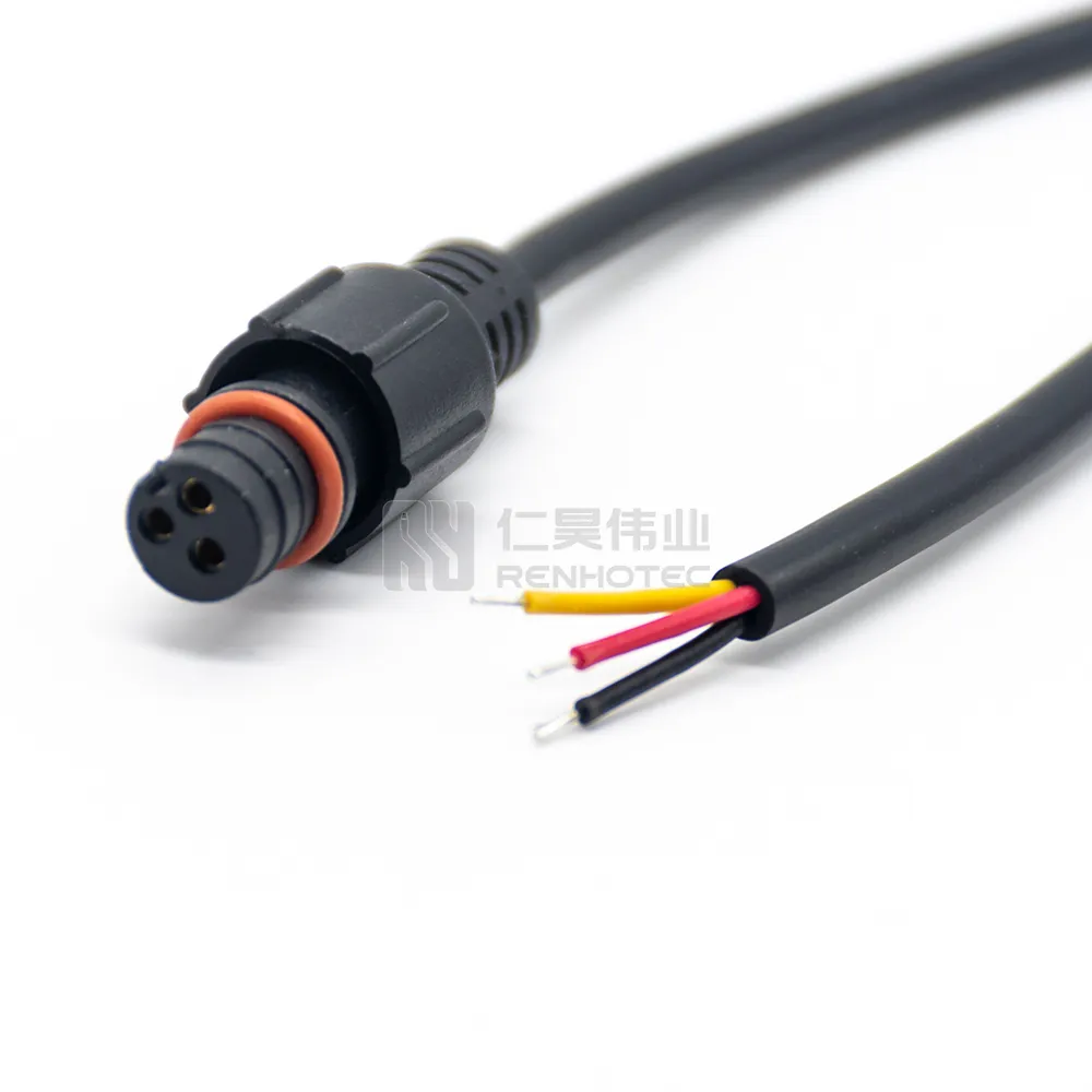 M10 Nylon Led Lamp Cable Connector Waterproof Circular 2 3 4 5pin Connector