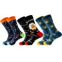 Chaussettes unisexes tendance pour femmes et hommes, chaussettes amusantes et colorées à motif joyeux