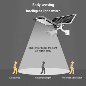 Outdoor IP65 4G/WIFi App Control Integrated Type Security <b>Solar</b> Street Light With CCTV <b>Camera</b> - Product Image 3