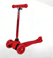 Trottinette à trois roues pour enfants de 21 pouces, pliable et réglable en hauteur, nouvelle trottinette à pousser pour les enfants de 3 à 6 ans