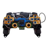 Kit de personnalisation LED lumineuse multicolore 6 couleurs pour contrôleur PS5 avec stick et boutons transparents