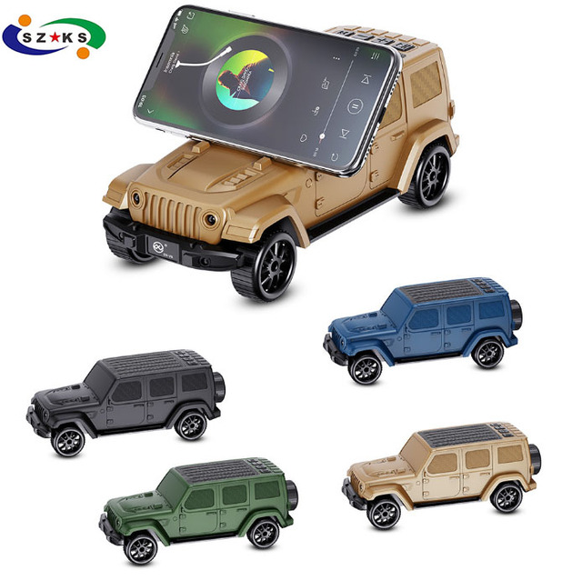 New Outdoor Blue Teeth Audio Car Model Wireless Card Speaker Gift Ornaments Desktop Small Bt Speakers