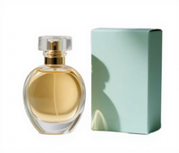 Flacon de parfum rond de luxe en verre avec atomiseur noir à sertir, 30ml-250ml, conteneur de parfum rechargeable, bouchon personnalisé