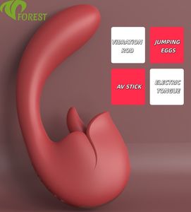 Yüksek Kaliteli Seks Ürünleri Kadın Seks Oyuncakları 2'si 1 Arada Dil Yalama Titreşimli Yatıştırıcı Masaj ve Mastürbatör Seks Vibratörü - Product Image 1