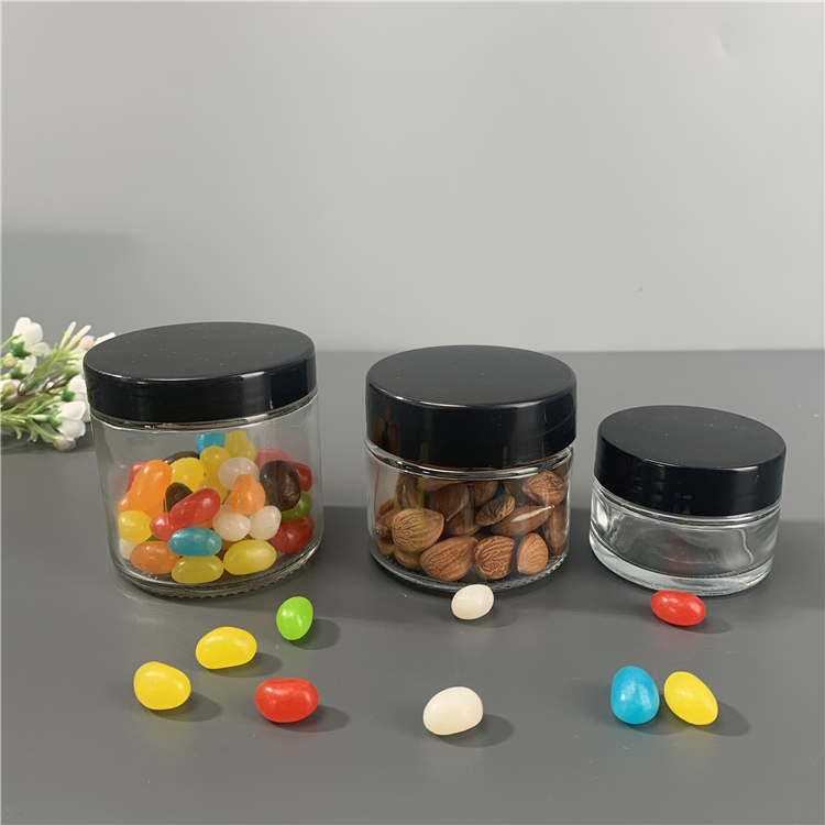 2oz 3oz 4oz 6oz 8oz Small all sizes Glass food jar in bulk with plastic llid