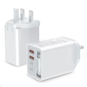 Hnt 50W เครื่องชาร์จ Gan USB แบบชาร์จเร็วสาย70ซม. หดได้ปลั๊ก au/uk/us/eu สำหรับ iPhone 17/16/15/14 PRO MAX - Product Image 3