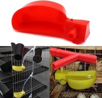 Abreuvoirs automatiques pour oiseaux, coupelles à eau pour cailles, système d'abreuvement suspendu pour volailles en cage