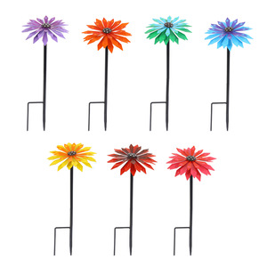 Flores Artificiais de Margarida Pequena em Ferro Forjado para Decoração de Jardim e Pátio Externo - Product Image 1
