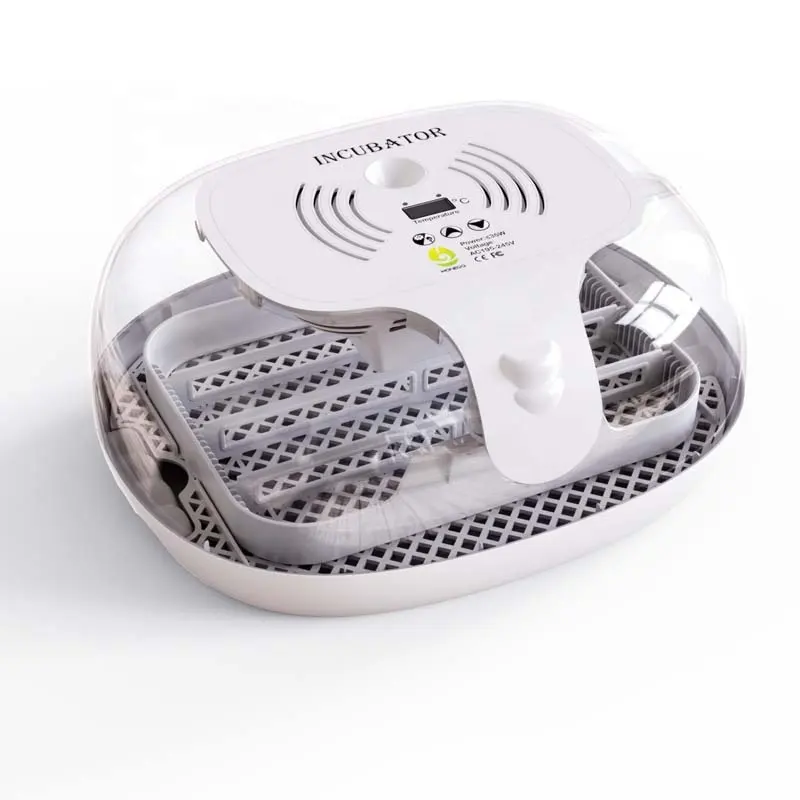 Inkubator Digital Mini 16 Telur Otomatis dengan Tampilan Suhu Telur Otomatis LED Mengubah Cahaya Telur Eksternal Air Otomatis