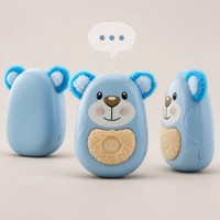 Ours en peluche intelligent interactif bleu AI Chat, animal en peluche connecté Wi-Fi rechargeable, compagnon éducatif, cadeau pour les 5-7 ans