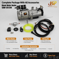 Chauffe-eau de stationnement liquide 12V 24V 12KW pour moteur diesel de camion avec télécommande, coque en aluminium, vente directe usine