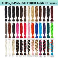 Cheveux tressés pré-étirés ultra autorisés Ombre eau chaude pas cher Jumbo cheveux de tressage synthétiques 82 pouces tresse africaine de noyau