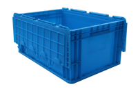 600*400*280mm gris caisses de stockage en plastique empilables conteneur empilable pour l'emballage mobile et la boîte de stockage logistique