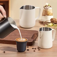 Acier inoxydable robuste Incasa café lait crème mousseur tenant pichet tasse Barista Latte Art lait moussant pichet tasse