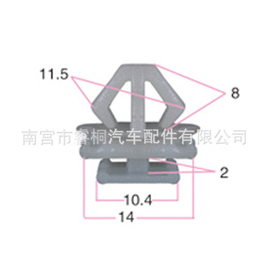 คลิปยึดแผงประตูรถยนต์ Shuangxuan รุ่น 6995X3 ทำจากพลาสติก สำหรับ Peugeot 206 306 307 - Product Image 3