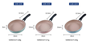 Sartén antiadherente de aluminio para freír huevos, sartén antiadherente para pasteles, tortilla de huevos, mango de cocina, sartén para carne sin palo - Product Image 3