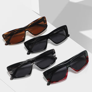 Gafas de sol rectangulares vintage de alta calidad con logotipo personalizado grueso acetato grabado recién llegado gafas de sol con lentes polarizadas - Product Image 3