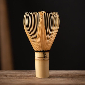 Batidor de Matcha de Bambú Blanco Natural, Batidor de Té de Punta Recta para la Ceremonia del Té Japonesa, Usucha Koicha, Polvo de Matcha - Product Image 1