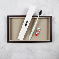 Ensemble d'articles de toilette de luxe 5 étoiles pour hôtel avec pantoufles, savon, brosse à dents, boîte écologique, parfum personnalisé et options pour les voyages/le spa
