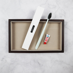 Ensemble d'articles de toilette de luxe 5 étoiles <span class=keywords><strong>pour</strong></span> hôtel avec pantoufles, <span class=keywords><strong>savon</strong></span>, brosse à dents, boîte écologique, parfum personnalisé et options <span class=keywords><strong>pour</strong></span> les voyages/le spa - Product Image 5