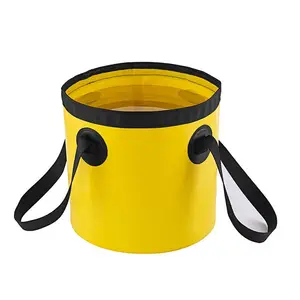 Portátil PVC impermeável leve dobrável jardim ao ar livre viajando Camping Folding Water Bucket