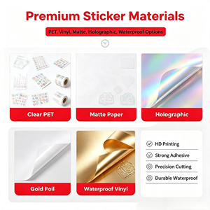 EBB Custom Klein <b>Blue</b> Trend Waterproof Round Stickers Glossy Sticker <b>Roll</b> Influencer Candle Gift Packaging Adhesive Labels - Product Image 3