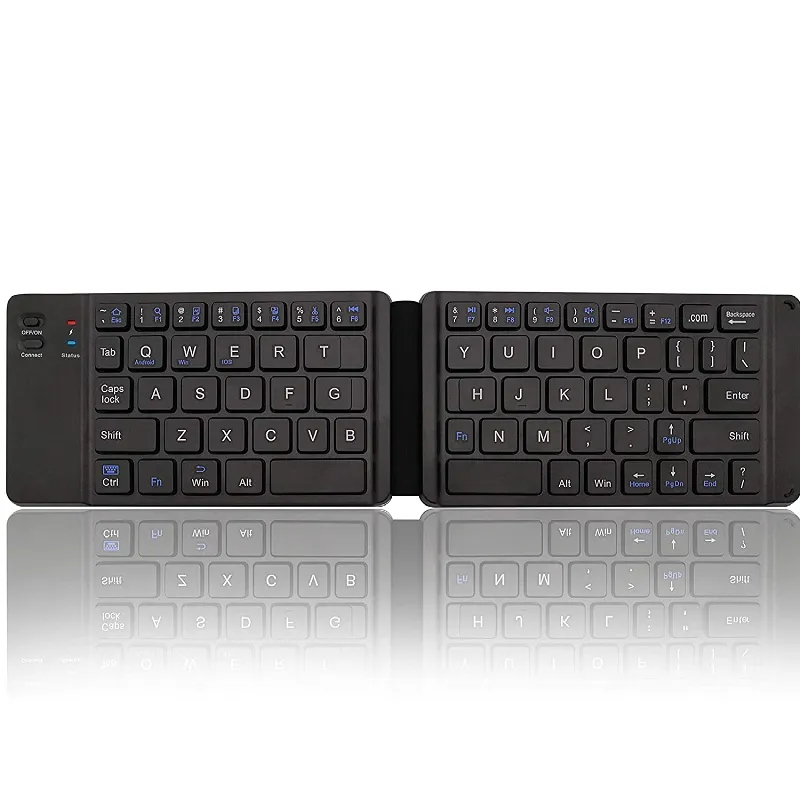 Factory direct price plegable teclado inalambrico wireless folding keyboard azerty tablet foldable keyboard
