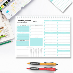 Logotipo personalizado planificador diario semanal para hacer lista Bloc de notas de papel para uso escolar y de oficina al por mayor - Product Image 1
