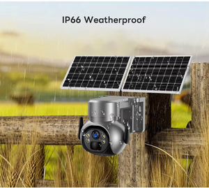 4MP HD 4G solare telecamera di movimento rilevare Auto Tracking solare PTZ Sim Card a bassa potenza della batteria solare telecamera di sicurezza Cctv all'aperto - Product Image 3