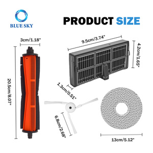 Kit de pièces de rechange pour <span class=keywords><strong>aspirateur</strong></span> robot Xiaomi Mijia M40/D110CN, brosse principale, brosse latérale, filtre HEPA, tampon de nettoyage, <span class=keywords><strong>sac</strong></span> à poussière OEM/ODM - Product Image 2