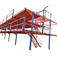 Mezzanine de stockage à deux niveaux de type duplex