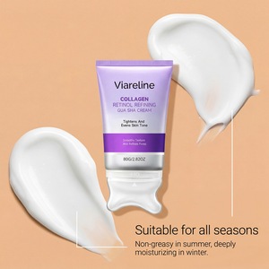 Crème raffermissante pour le cou avec collagène, rétinol et massage par rouleau, hydratation profonde, effet liftant, lissage, soin rajeunissant pour le cou - Product Image 3