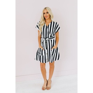 TD Goth Vintage cravatta a righe Casual formale scollo all'americana in Spandex in maglia Maxi lunghezza XL fodera per le giornate autunnali primaverili - Product Image 1