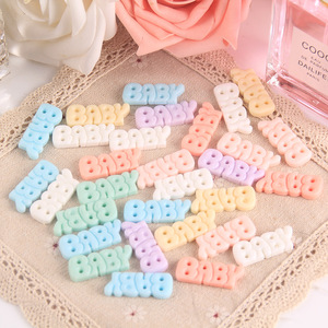 Pegatinas de letras de resina EVA para bebés, para decoración de teléfonos, manualidades, accesorios de bricolaje - Product Image 1