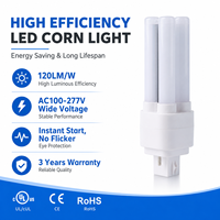 Lumière LED de type maïs 3CCT réglable, certifiée CE ROHS UL, 120LM/W, 12W, pour intérieur, garantie 3 ans