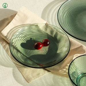 طبق زجاجي من البوروسيليكات بتصميم اسكندنافي آمن للاستخدام في الميكروويف وغسالة الأطباق مقاوم للحرارة وآمن للطعام بنمط مخصص - Product Image 5