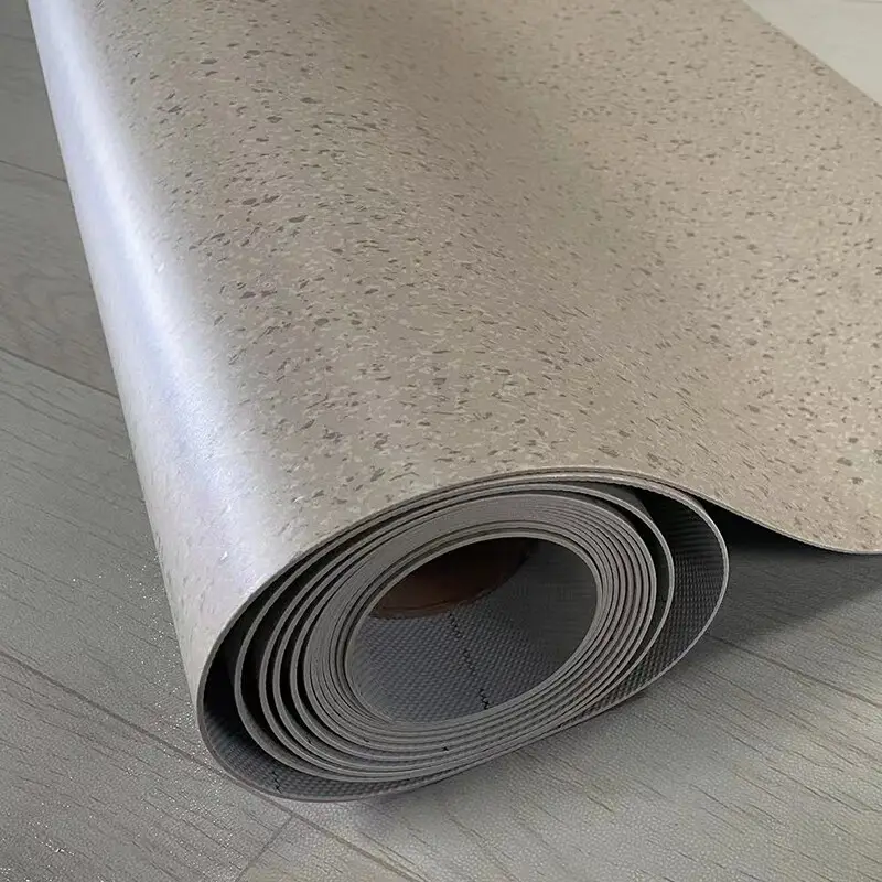 Desain marmer rol lantai linolium padat tahan air lantai pvc komersial