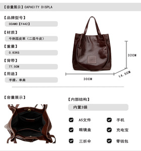 Nouveaux sacs à bandoulière de créateurs de mode, sacs à main en cuir véritable de haute qualité, sacs messager décontractés, sacs à main et pochettes pour femmes - Product Image 2